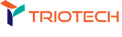Triotech Systems logo with a teal and blue geometric emblem on the left and the words 'TRIOTECH' in orange and 'SYSTEMS' in white on the right.