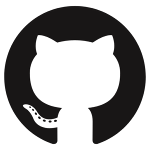 GitHub logo: the black Octocat silhouette inside a circular mark