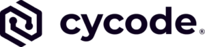 Cycode logo: a dark hexagonal icon on the left followed by the word 'cykode' in dark letters.