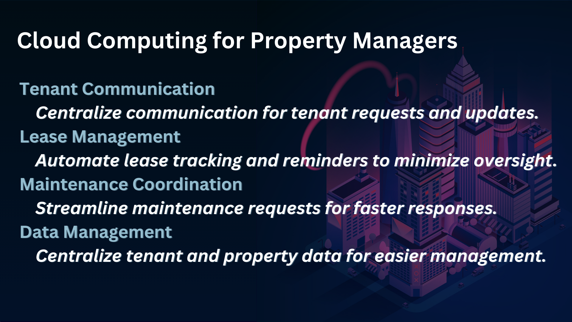 Cloud Computing for Property-Managers 