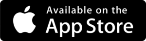 Black banner showing the Apple logo and the words 'Available on the App Store' in white on a black background.