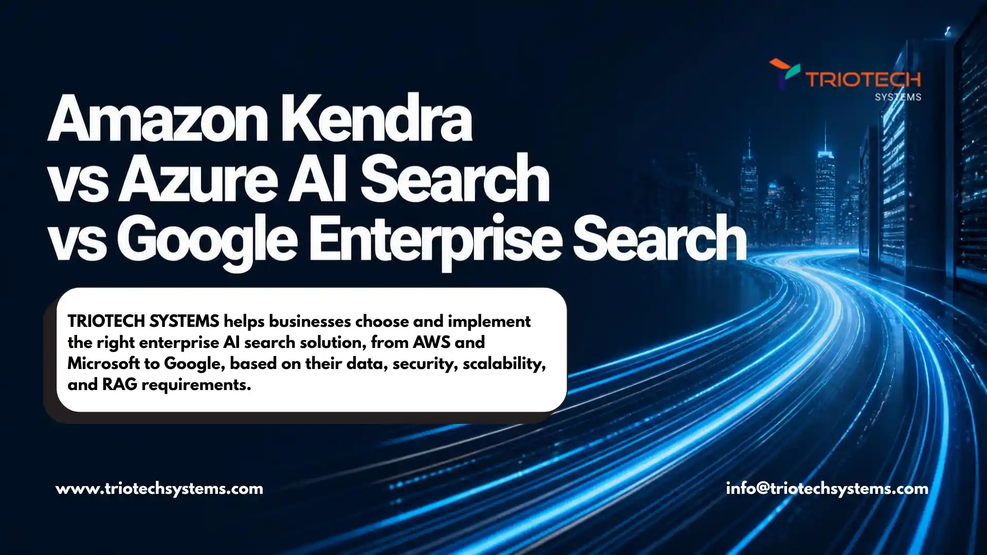 Amazon Kendra vs Azure AI Search vs Google Enterprise Search