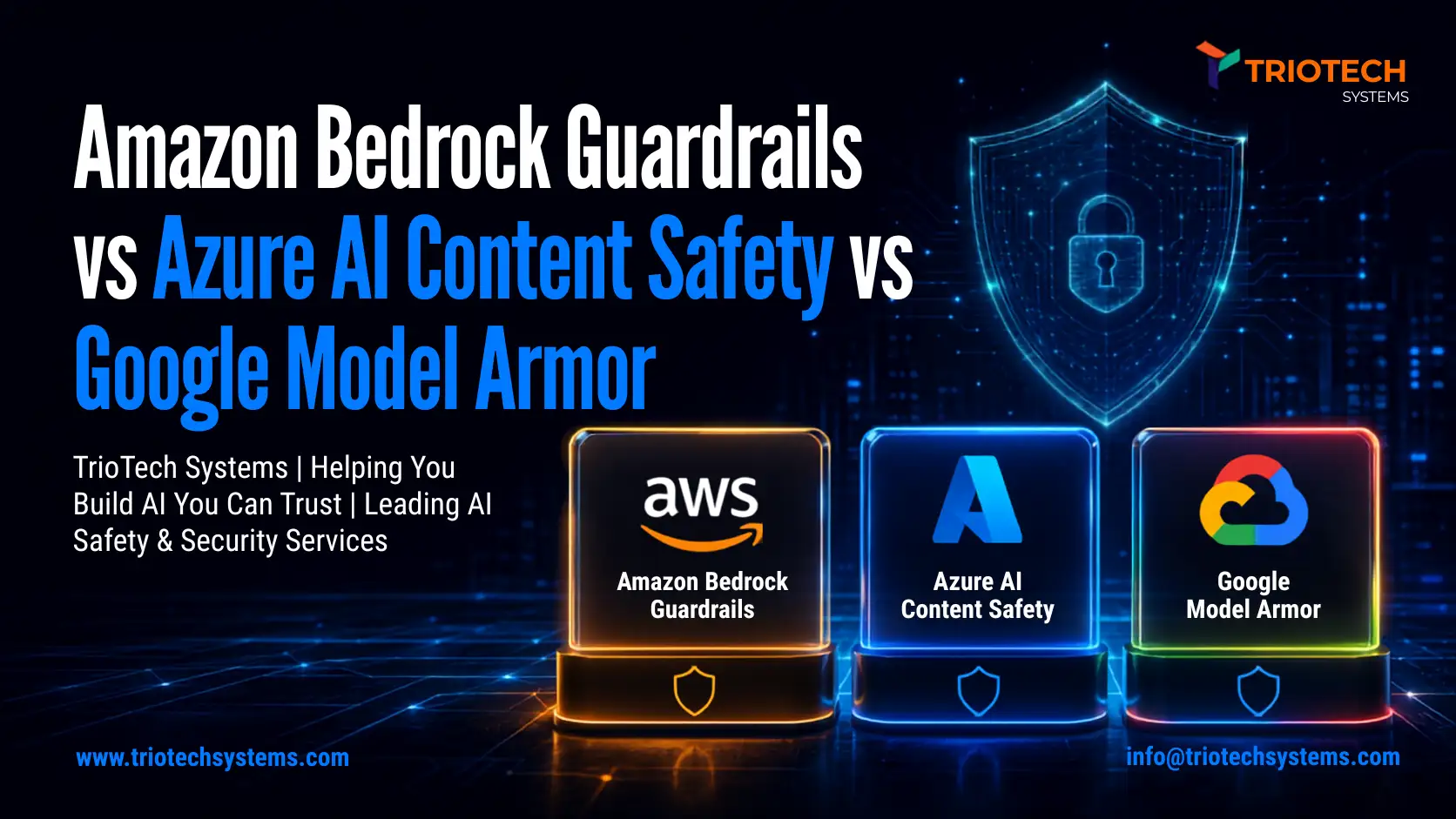 Amazon Bedrock Guardrails vs Azure AI Content Safety vs Google Model Armor